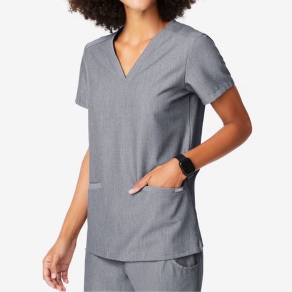 Figs gray scrub top